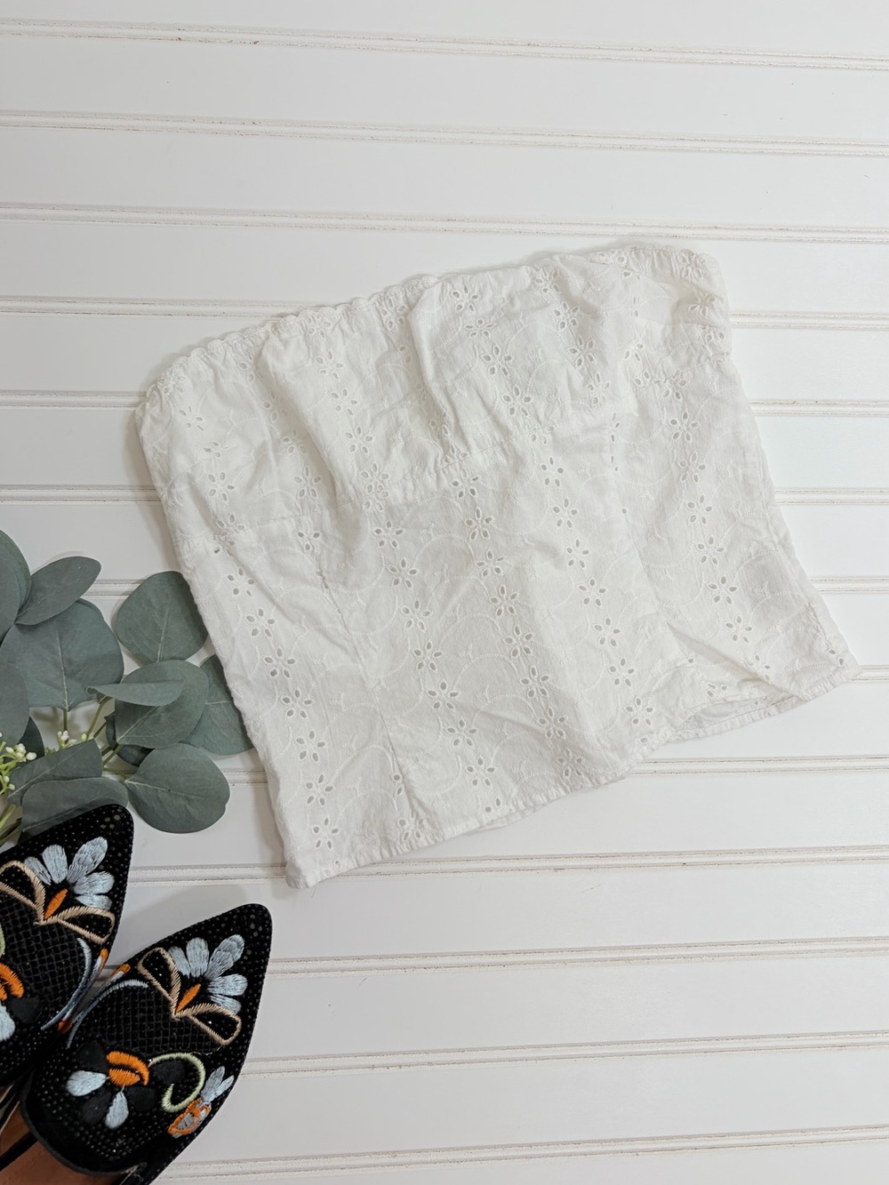 Princess Polly Eyelet Lace Strapless Top